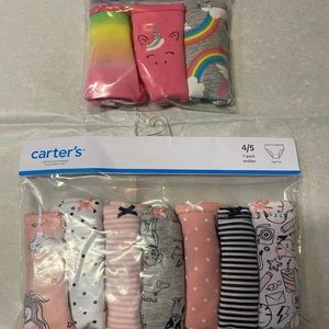 Girls underwear- new in packaging. Size 4/5 from Carter’s
